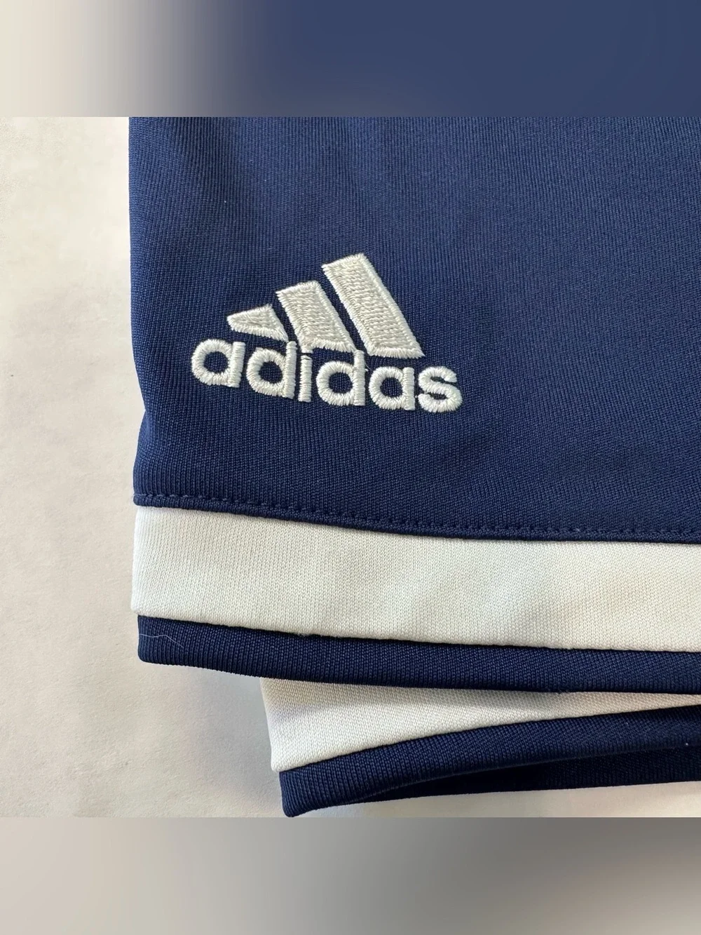 2 Pack Adidas Navy Climalite Athletic Soccer Shorts Youth Medium 12-14 Training